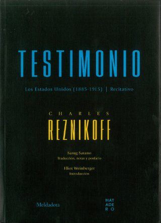 Charles Reznikoff - Testimonio